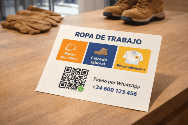 tienda de ropa folleto packs