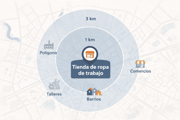 el radio cercano de reparto  a domicilio ropa trabajo